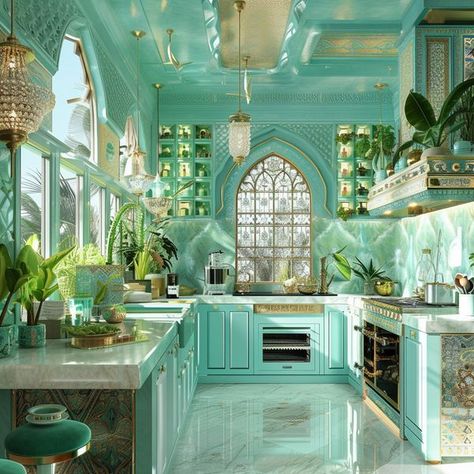 Original Kitchen Design, Community Room Interior Design, Y2k House, Green Home Interior, Whimsical Interior Design, Bedroom Ideas Master On A Budget, Magical Kitchen, Colorful Apartment, Boho Lifestyle