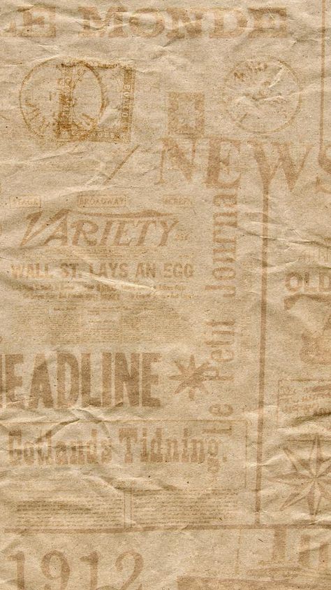 Newspaper Texture Backgrounds, Newspaper Texture, Newspaper Textures, Newspaper Wallpaper, Newspaper Background, Iphone Wallpaper Texture, Vintage Template, Poster Vintage Retro, Old Paper Background