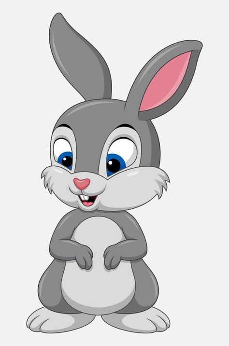 Cute rabbit cartoon isolated on white background Rabbit Cartoon Drawing, Cute Rabbit Cartoon, Easter Cartoons, Turtle Images, Rabbit Clipart, Rabbit Vector, Rabbit Colors, Rabbit Drawing, Cartoon Drawings Of Animals