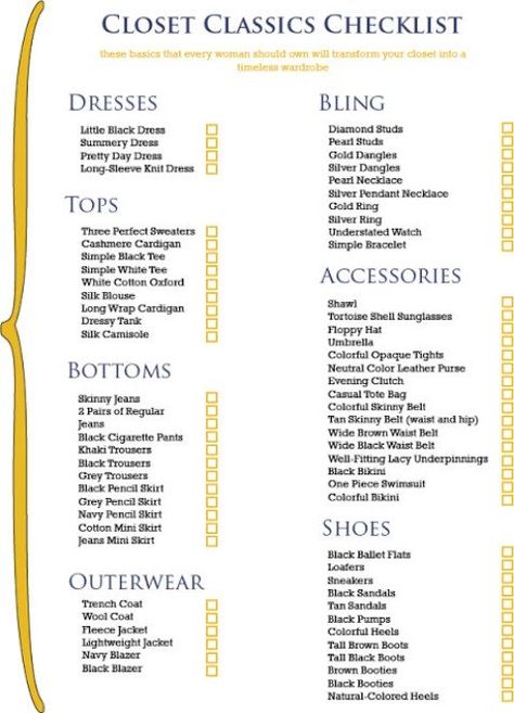 40 Brilliant Closet and Drawer Organizing Projects - Page 5 of 8 - DIY & Crafts Closet Checklist, Wardrobe Basics List, Bling Dress, Necklace Top, Casual Tote Bag, Minimalist Capsule Wardrobe, Clothing Staples, Silver Pearl Necklace, Tortoise Shell Sunglasses