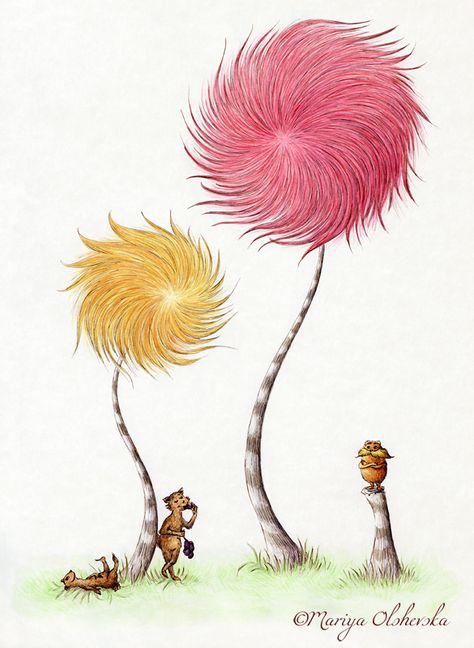 Truffula Trees by https://mariyaolshevska.deviantart.com on @DeviantArt University Illustration, Lorax Trees, Draw A Tree, Dr Seuss Art, Trees Drawing, Truffula Trees, Trees Painting, Art Projects For Kids, Type Illustration