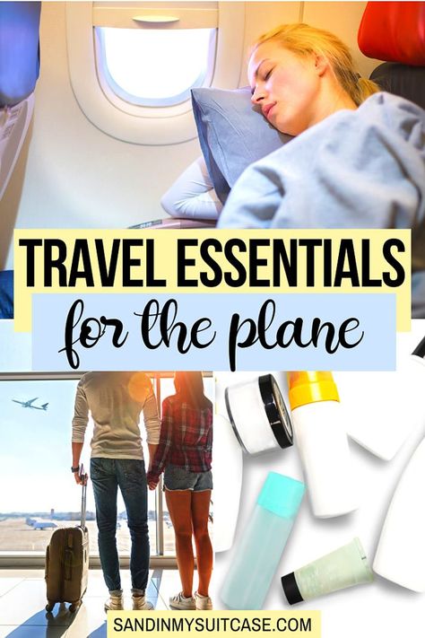 Travel Care Package, Essentials For Long Flights, Airplane Comfort, Airplane Hacks, Travel Pillow Airplane, Best Sleep Mask, Airport Hacks, Best Travel Gadgets, Travel Hacks Airplane