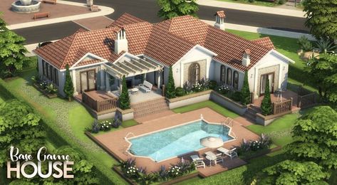 Mansion Estate, Cc The Sims 4, Oasis Springs, Lotes The Sims 4, San Myshuno, The Sims 4 Lots, Sims 4 Speed Build, Estate House, Sims 4 House Building