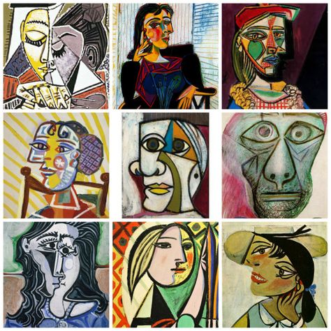 PicMonkey Collage Picasso Self Portrait, Pablo Picasso Drawings, Cubist Portraits, Picasso Cubism, Picasso Portraits, Picasso Drawing, Self Portrait Art, Art Picasso, Pablo Picasso Art