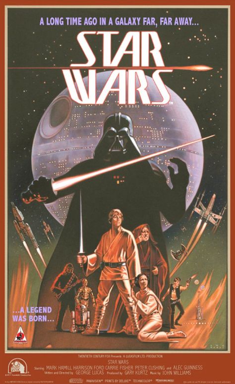 Star Wars Ralph McQuarrie Tribute Poster - by Lawrence Noble ... Deco Cinema, Star Wars Poster Art, Alec Guinness, Star Wars Painting, Film Vintage, Classic Star Wars, Ralph Mcquarrie, Cuadros Star Wars, What A Beautiful Day