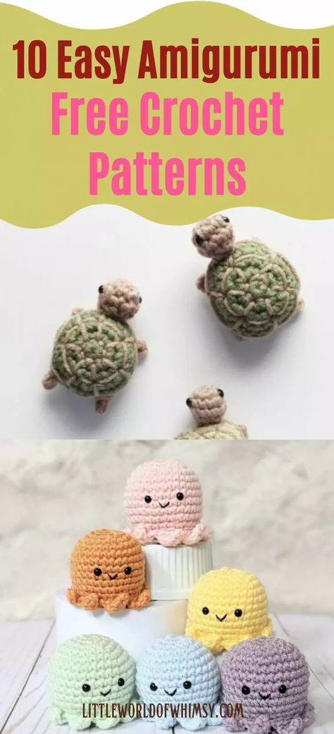 10 Easiest Amigurumi Patterns in 2023 (With Step by Step Photos) - Little World of Whimsy Amigurumi Patterns, Easiest Amigurumi, Food Amigurumi, Crochet Stuffies, Crochet Project Free, Easy Amigurumi Pattern, Fast Crochet, Dolls Crochet, Crochet Toys Free Patterns