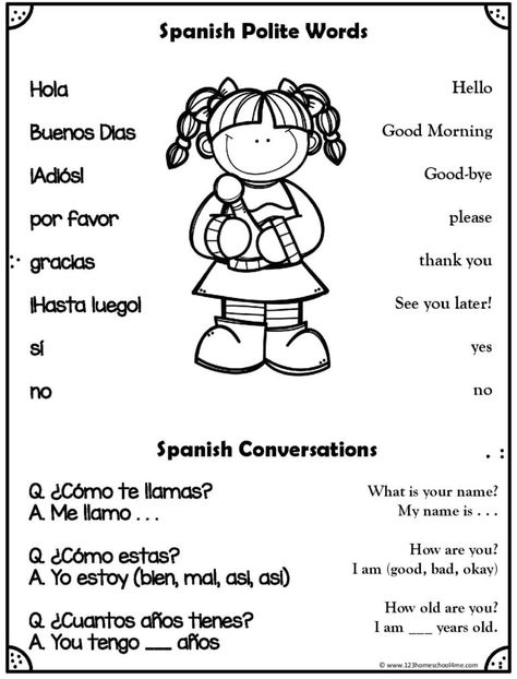 1st Grade Spanish Lessons, Spanish For Preschoolers Activities, Printable Spanish Worksheets Free, Spanish Worksheets For Preschoolers, Spanish For Kindergarten Free Printable, Spanish Preschool Worksheets, Kindergarten Worksheets Spanish, Spanish Worksheets Preschool, 2nd Grade Spanish Worksheets