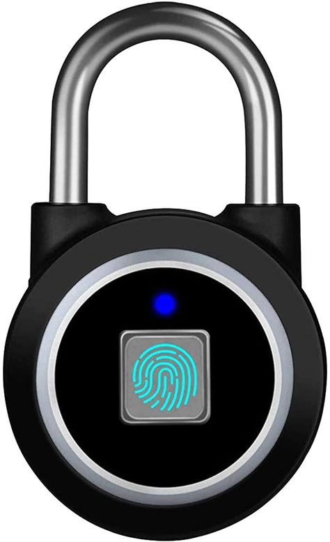 Fingerprint Padlock, Bluetooth Lock, Mobile APP, MEGAFEIS Smart Padlock with Keyless Biometric, Water Resistant, Suitable for Gym, Sports, Bike, School, Fence and Storage(Black) - - Amazon.com School Fence, Fingerprint Padlock, Locker Locks, Fingerprint Door Lock, Best Travel Gifts, Fingerprint Lock, Sports Bike, Storage Black, Lost Keys