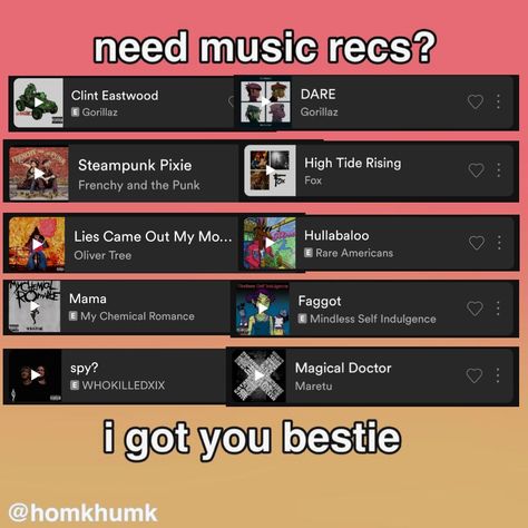 Music Recs Template, If You Listen To These Songs Template, My Music Taste Template, Music Taste Template, Best Music Taste, Song Template, Songs Recommendations, Spotify Template, Music Template