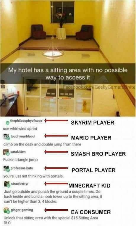 Bad Touch Trio, Video Game Logic, 9gag Funny, Video Game Memes, Gamer Humor, Fresh Memes, صور مضحكة, Gaming Memes, Funny Games