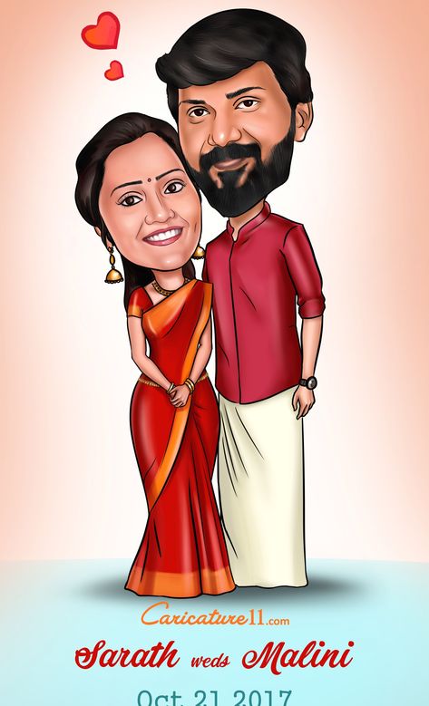 wedding caricature | Caricature wedding, Cartoon wedding ... #wedding #weddinginvitations Couple Caricature Wedding Indian, Cartoon Marriage Couple, Indian Wedding Cartoon Illustration, Indian Wedding Caricature Couple, Wedding Couple Cartoon Cute, Indian Couple Caricature, Caricature Wedding Couple, Hindu Wedding Caricature, Caricature Wedding Invitations Indian