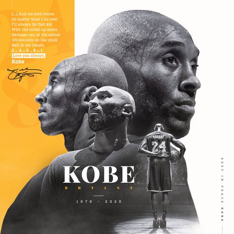 Kobe Bryant - tribute graphic on Behance Kobe & Gigi, 브로셔 디자인, Kobe Bryant Wallpaper, Sports Design Inspiration, Sports Marketing, Basketball Design, Sports Graphic Design, Sports Graphics, Graphic Design Lessons