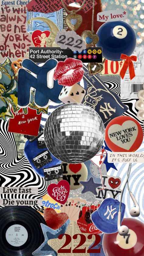 #nyc #vibes #collage Iphone, Collage, Nyc Vibes, Disco Ball