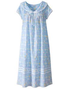 Cotton Night Dress, Cotton Nighties, Night Gown Dress, Lingerie Outfit Night, Nightgown Pattern, Warm Pajamas, Vermont Country Store, Night Gowns, Cotton Nightgown