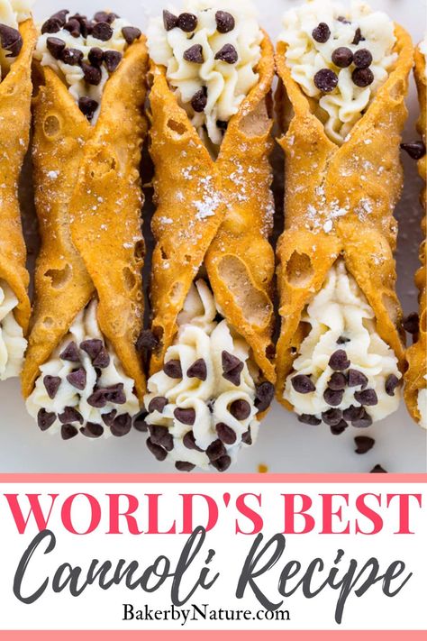 5-Ingredient Cannolis - Baker by Nature Cannoli Recipe Easy, Ricotta Recipes Dessert, Jamaican Christmas, Nigella Christmas, Indian Christmas, Italian Cannoli, Cannoli Filling, Cannoli Recipe, Cannoli Cream