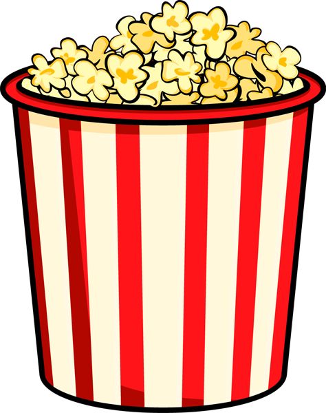 Popcorn Clipart, Snack Clipart, Outdoor Movie Night Ideas, Movie Clipart, Cinema Party, Schedule Board, Movie Night Ideas, Outdoor Movie Night, Free Popcorn