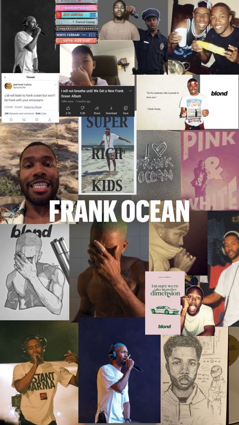Frankfurt, Frank Ocean Album, Frank Ocean Wallpaper, White Ferrari, Love Songs Playlist, Cute Laptop Wallpaper, Album Art Design, Music Collage, Rap Aesthetic