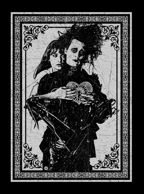 Edward Scissorhands, جوني ديب, Affiches D'art Déco, Tim Burton Art, Tim Burton Films, Poster Room, Gothic Aesthetic, Mia 3, Arte Obscura