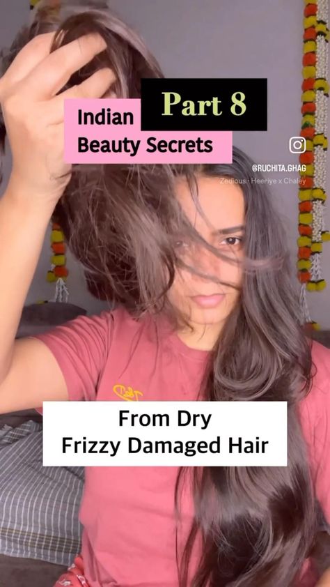 Repair frizzy dry damaged hair using simple homemade hair mask all natural.#hairhealty,#hairroutine#haircaremask#haircareroutine,#hairgrowth,#haircareaesthetic#natural,#hair,#removal,#permanent,#faces,#naturalhairremovalpermanentfaces#hairoil,#hairoils,#hairgrowth,#hairgrowthoil,#hairgrowthoils,#hairgrowthtips,#hairgrowthjourney,#hairgrowthproducts,#longhair Indian Beauty Secrets, Dry Hair Remedies, Frizzy Hair Remedies, Hair Masks For Dry Damaged Hair, Hair Mask For Dandruff, Caring For Frizzy Hair, Homemade Hair Treatments, Natural Hair Removal, Homemade Hair Mask