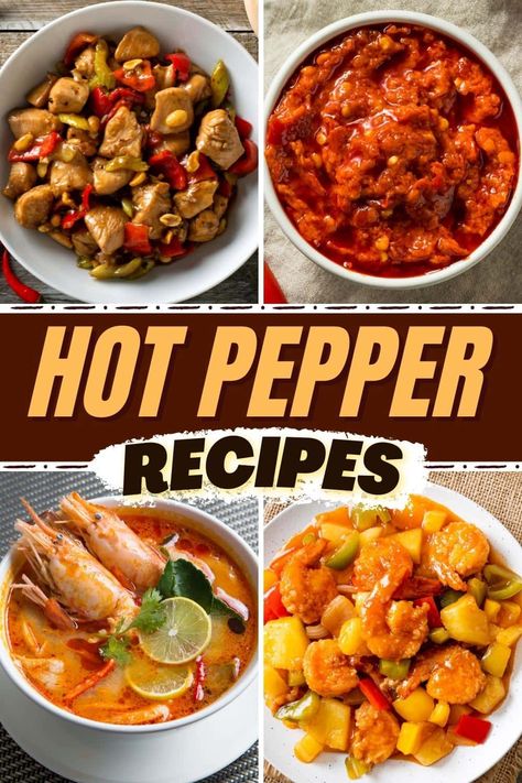 Recipes Using Hot Peppers, Chili Pepper Madness Recipes, Recipes With Hot Peppers, Hot Peppers Recipes, Ghost Pepper Recipes, Cherry Pepper Recipes, Tabasco Peppers, Cayenne Pepper Recipes, Pepper Recipes Healthy