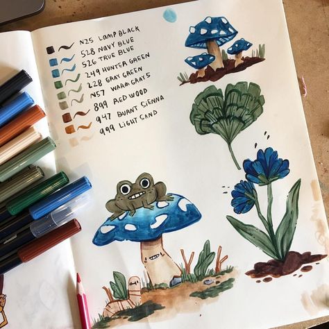 Sara McCracken on Instagram: “Doodles with the Tombow dual brush landscape palette 🌱 if you would like a chance to win a set like this one check out the giveaway I have…” Tombow Landscape, Tombow Marker Art, Tombow Brush Pen Art, Tombow Dual Brush Pen Drawings, Landscape Palette, Tombow Brush Pen, Brush Pen Art, Tombow Dual Brush Pen, Tombow Dual Brush