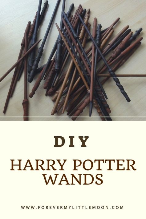 How To Make Wands, Harry Potter Diy Wands, Wands Diy, Diy Wands, Harry Potter Wands Diy, Diy Harry Potter Wands, Moon Diy, Wand Diy, Harry Potter Wands
