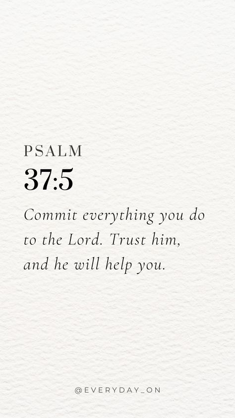 Psalm 37 5, Short Bible Quotes, Cute Bible Verses, Gods Plan Quotes, Short Bible Verses, Motivational Bible Verses, Bible Verse Background, Comforting Bible Verses, Christian Quotes God