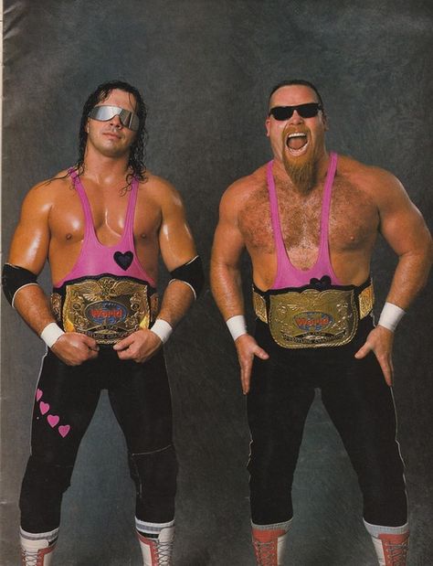 The Hart Foundation - Bret Hart & Jim "The Anvil' Neidhart Hart Foundation, Wwf Superstars, Bret Hart, Hitman Hart, Wwe Tag Teams, Watch Wrestling, Professional Wrestlers, Wrestling Stars, Wwe Legends