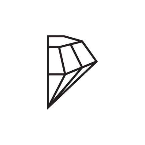 Graphic Design Icons Symbols, Graphic Design Jewelry, Gem Logo Design, Diamond Logo Design Ideas, Gem Sketch, Diamond Graphic Design, Crystal Silhouette, Gem Illustration, Luxury Symbol