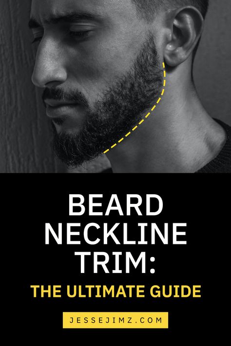 Trim Beard Neckline, Clean Cut Beard, Beard Trimming Guide, Trimmed Beard Styles, Beard Cut Style, Beard Trimming Styles, Beard Neckline, Beard Styles Shape, Beard Line