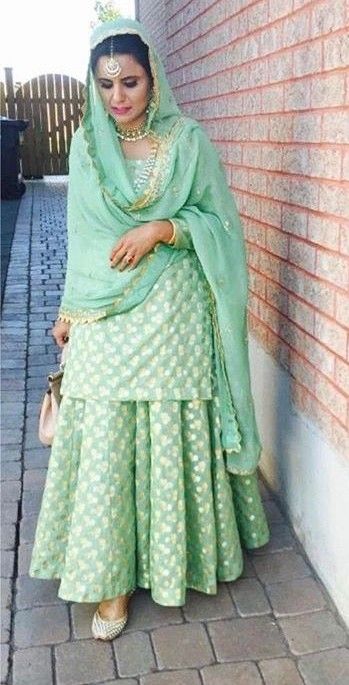 Latest Fashion Trends, Bridal Fashion | Threads – Werindia – Threads – WeRIndia Mint Green Salwar Suit, Mint Green Punjabi Suits, Jaggo Suits Punjabi, Long Frock Ideas, Punjabi Lehenga, Frock Ideas, New Punjabi Suit Design, New Punjabi Suit, Punjabi Suit Design
