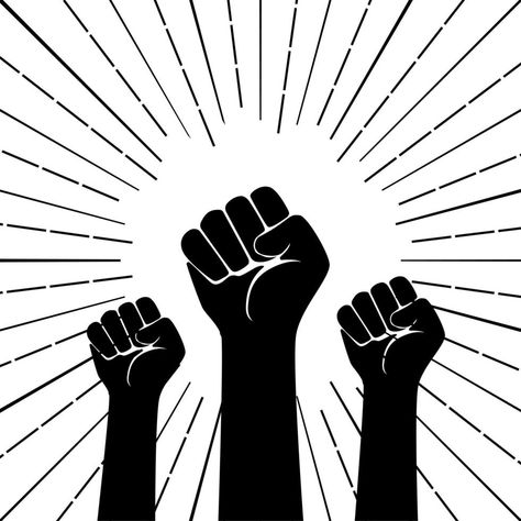 People raise their arms to demand freedom and equality in society. Black arms shadow, symbol of freedom and protest Symbols For Equality, Revolution Symbol, Freedom Symbols, Shadow Symbol, Equality Symbol, Freedom Symbol, Freedom Images, Freedom Drawing, Freedom Pictures