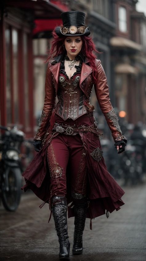 Steampunk Fashion Women, Mode Steampunk, Steampunk Couture, Fest Outfits, Chique Outfits, Steampunk Women, Steampunk Cosplay, Steampunk Costume, Gothic Steampunk