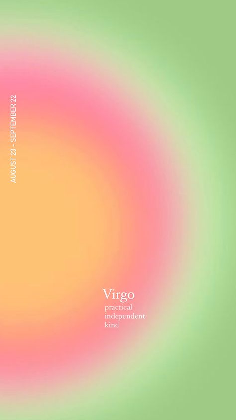 Virgo Aura Color, Virgo Lockscreen Aesthetic, Virgo Art Wallpaper, Virgo Aura Poster, Virgo Aura Wallpaper, Virgo Iphone Wallpaper, Virgo 3d Wallpaper, Lock Screen Wallpaper Aura, Virgo Lockscreen