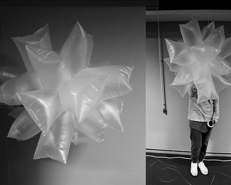 robert janson plastic bag starburst Upcycling, Pneumatic Architecture, Pink Jellyfish, Instalation Art, Plastic Art, Sculpture Installation, Light Installation, Stage Design, Paper Sculpture
