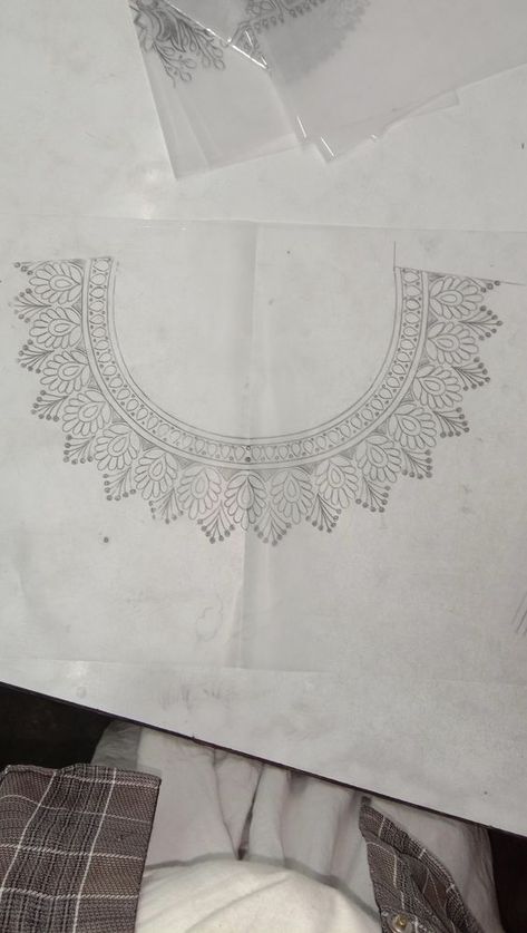 Embroidery Neckline Tracing Sheets - Printable | Knotty Threadz Blog Lukisan Lanskap, Flower Pattern Drawing, Embroidery Neckline, Tracing Sheets, Jewellery Design Sketches, Jewelry Design Drawing, Border Embroidery Designs, Bead Embroidery Patterns, Jewelry Drawing