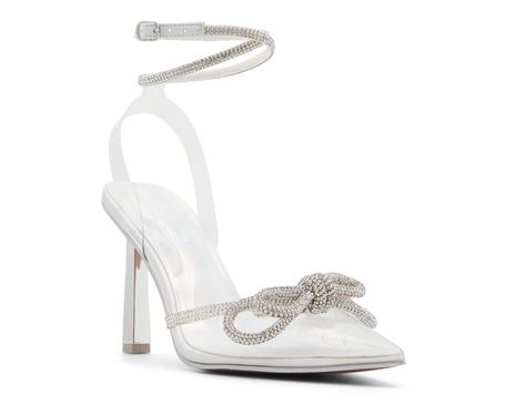 Chic and comfortable, the Galaa pump from Call it Spring is the perfect choice for party nights. This ankle-strap pump flaunts a see-through upper adorned with rhinestone details to add shimmery charm and finished off with a stiletto heel for added elegance.