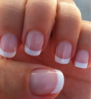 Manikur Kuku, Gel Nails French, Gel French Manicure, French Manicure Designs, Short Gel Nails, French Manicure Nails, Classic Nails, Nail Photos, Super Nails