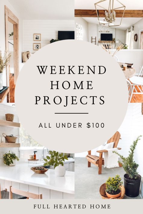 Weekend Home Projects, Easy Home Upgrades, Easy Diy Home Improvement, Weekend Home, Diy Home Projects, Easy Home Improvement, Hemma Diy, Home Inspo, Diy House Projects