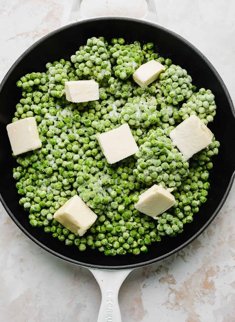Cheese Peas Recipe, Best Pea Recipes, Easy Pea Recipes, Healthy Peas Recipe, Best Frozen Peas Recipe, Recipes For Peas, How To Make Peas Taste Good, Best Way To Cook Frozen Peas, Peas And Corn Side Dishes