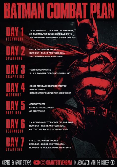 Batman Workout Training, Batman Martial Arts, Batman Workout Routine, Batman Exercise, Batman Physique, Special Forces Workout, Batman Training, Batman Workout, Combat Techniques