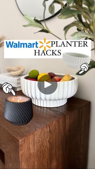 Walmart Hacks, Walmart Hack, Diy Planters Pots, Yard Crafts, Planter Diy, White Ceramic Planter, Black Planters, Resin Planters, Pizza Pan