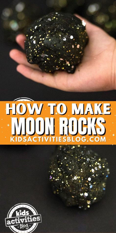 Learn How to Make Moon Rocks. These DIY moon rocks are super easy to make and a great for not only crafts, but science experiments as well. They actually resemble real moon rocks! Making moon rocks is a great craft for toddlers, preschoolers, kindergarteners and elementary aged students. Whether you’re making these moon rocks at home or in the classroom, they are so much fun to make! Diy Moon Rocks, Space Crafts Preschool, Space Activities Preschool, Astronaut Craft, Outer Space Activities, Space Lesson Plans, Outer Space Crafts, Real Moon, Space Theme Preschool