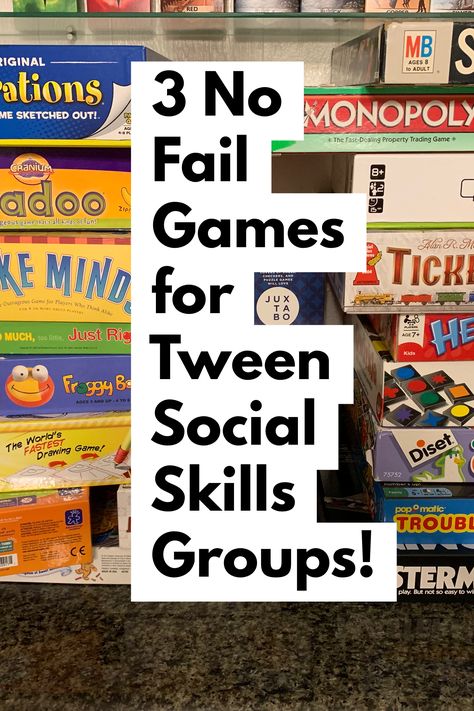 Games That Teach Social Skills, Middle School Social Skills Lessons, Social Skills Games For Teens, Social Skills For Middle Schoolers, Team Building Games For Middle Schoolers, Games For Social Skills, Social Skills Teens, Social Group Activities, Group Activities For Teens