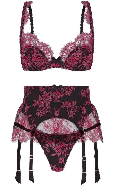 MARTY SIMONE • LUXURY LINGERIE - Agent Provocateur | Carline • in pink floral... Pink And Black Lingerie, Marty Simone, Velvet Lingerie, Harness Fashion, Floral Lingerie, Black Lace Lingerie, Corsets And Bustiers, Cute Lingerie, Spring Summer 2022