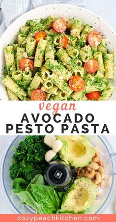 Pesto Ingredients, Burrito Vegan, Avocado Pesto Pasta, Pesto Vegan, Resep Seafood, Spinach Pesto, Pasta Vegetariana, Dinner Delicious, Avocado Pesto