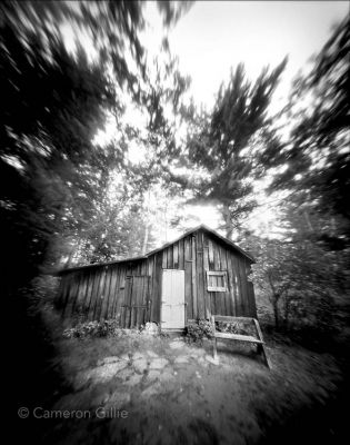 pinhole photograph of naturalist Aldo Leopold's shack near Baraboo. Pinhole Camera, Nature, Pinhole Camera Photography, Pinhole Camera Photos, 70s Horror, Baraboo Wisconsin, Pinhole Photography, Alternative Photography, Photo Techniques