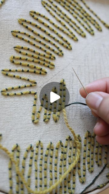 Couture, Couching Embroidery Tutorials, Overcasting Stitch Embroidery Designs, Couching Stitch Embroidery Designs, Couching Embroidery Design, Leaves Embroidery Pattern, Embroidery Couching, Couching Embroidery, Line Design Pattern