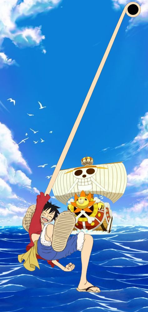 Luffy Ocean Thousand Sunny One Piece Wallpaper Galaxy s10 Luffy's Arm Around Camera Hole Punch Sunny One Piece Wallpaper, Thousand Sunny One Piece, Sunny Background, Sunny Go, Thousand Sunny, 4k Wallpaper Android, S10+ Wallpaper, Wallpaper Galaxy, One Piece Wallpaper