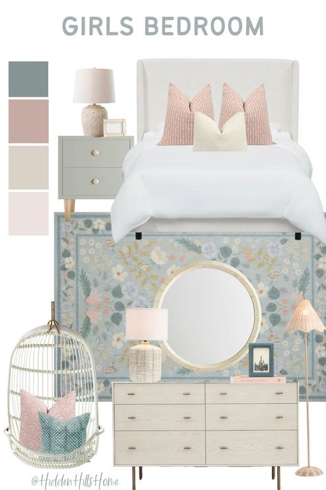 Pink and Teal Girls Bedroom Design Girl Room Inspiration, Big Girl Bedrooms, Toddler Girl Room, Decor Ideas Bedroom, Toddler Bedrooms, Girl Bedroom Decor, Ideas Home Decor, Decoration Inspiration, Big Girl Rooms